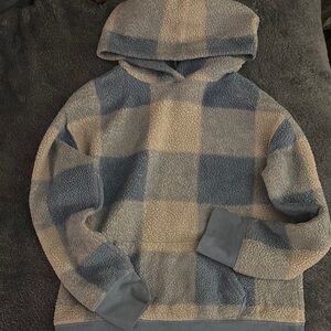 SO Blue and Cream Fleece Hoodie